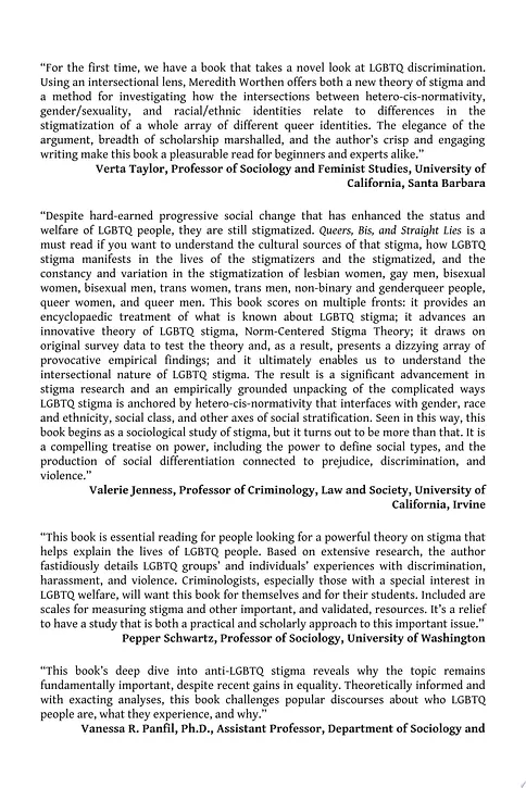 Cover image of Queers, Bis, and Straight Lies
