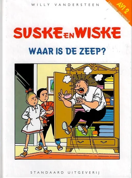 Cover image of Suske en Wiske - Waar is de zeep ? AVI 2 niveau