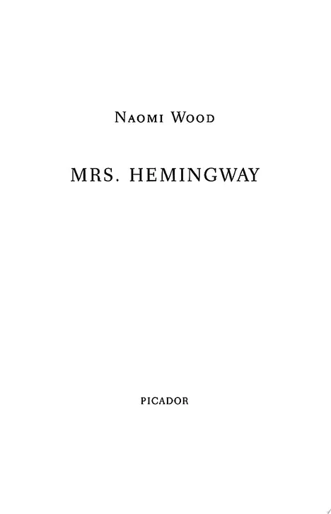 Cover image of Mrs Hemingway