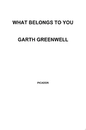 What Belongs to You cover image