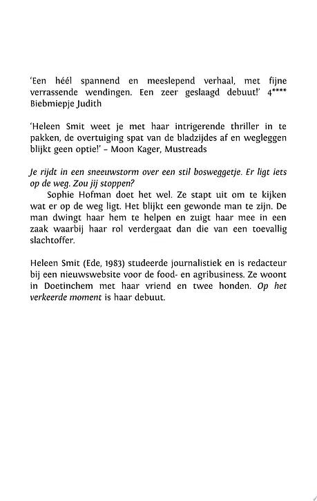Cover image of Op het verkeerde moment