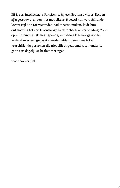 Cover image of Zout op mijn huid